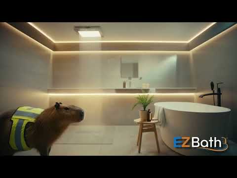 Capybara Home Inspector Approves This Bathroom Remodel | EZ Bath Houston #GoLocal #Capybara #EZBath